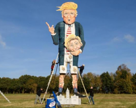 Giant Donald Trump to be torched in UK bonfire party
